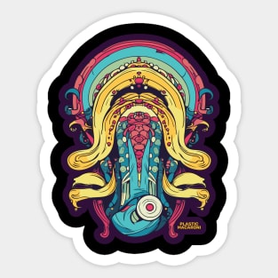 Plastic Macaroni Boho Trippy Hippy Dreamcatcher Sticker